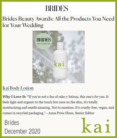 kai body lotion - brides - december 2020