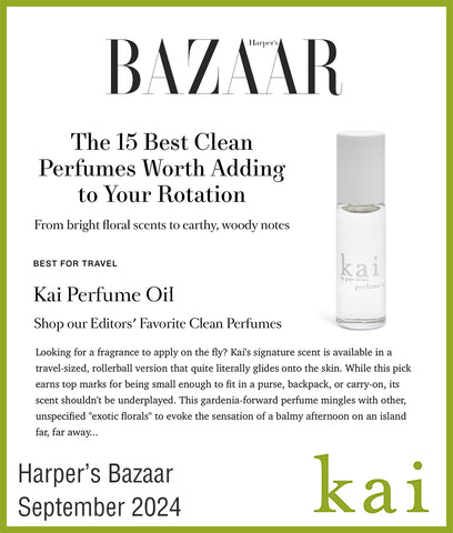 best clean perfume - kai perfume oil - harper's bazaar