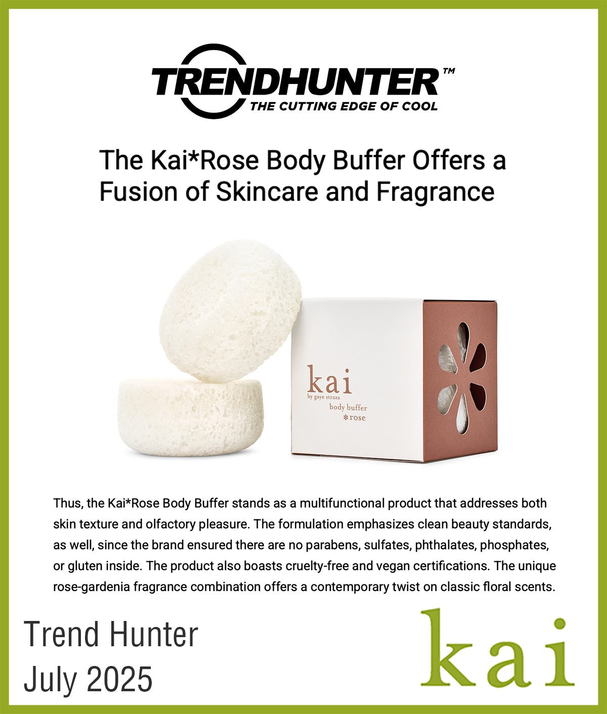 kai *rose body buffer - trend hunter - july 2025