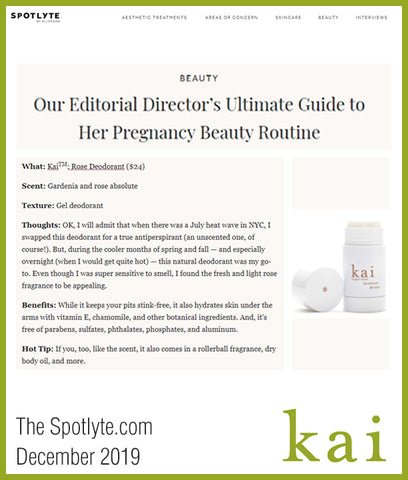 kai rose deodorant - spotlyte - december 2019