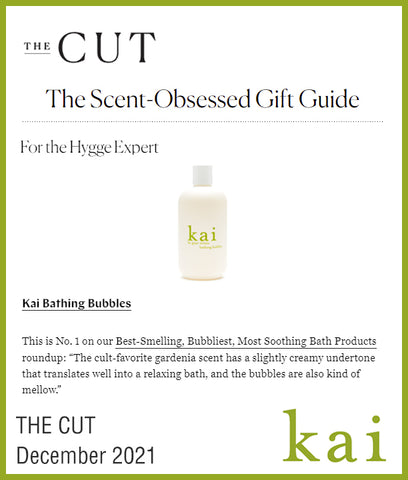 best smelling bubble bath - kai bathing bubbles - the cut - december 2021