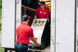 RBW tech carrying equipment on truck.